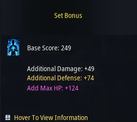 Set Bonus System