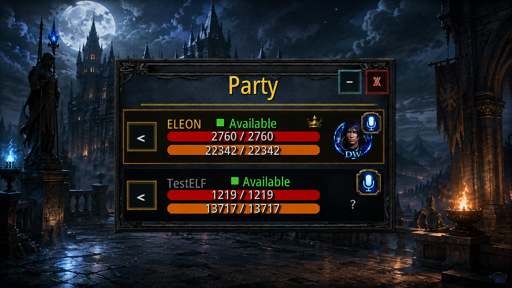 Voice Party Member List